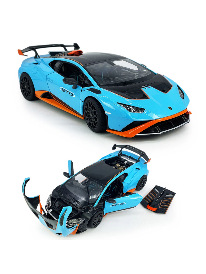 Modellino auto 1:18 LAMBORGHINI HURACAN STO  blue exclusive model-10
