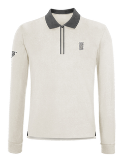Maserati Polo manica lunga da uomo sleeve white-2
