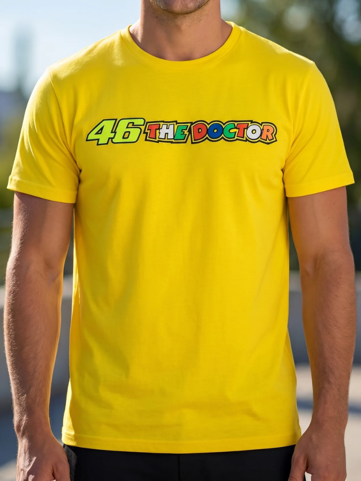 T-shirt da uomo Valentino Rossi Vr46 Yellow-1