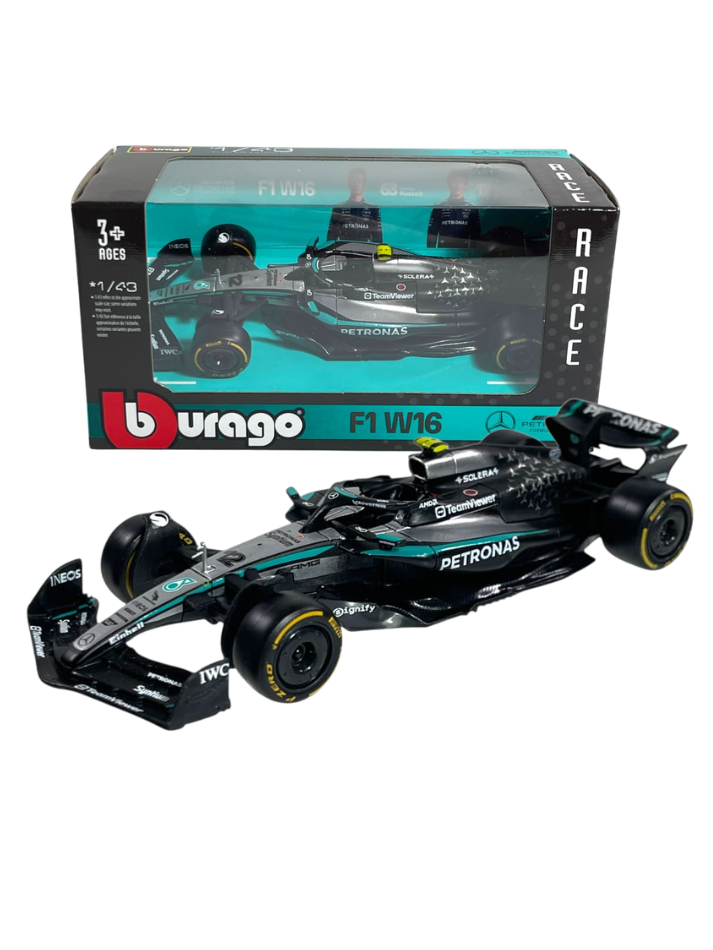Modellino auto Burago in scala 1:43 MERCEDES AMG - F1 W16 2025 #12 KIMI ANTONELLI-1