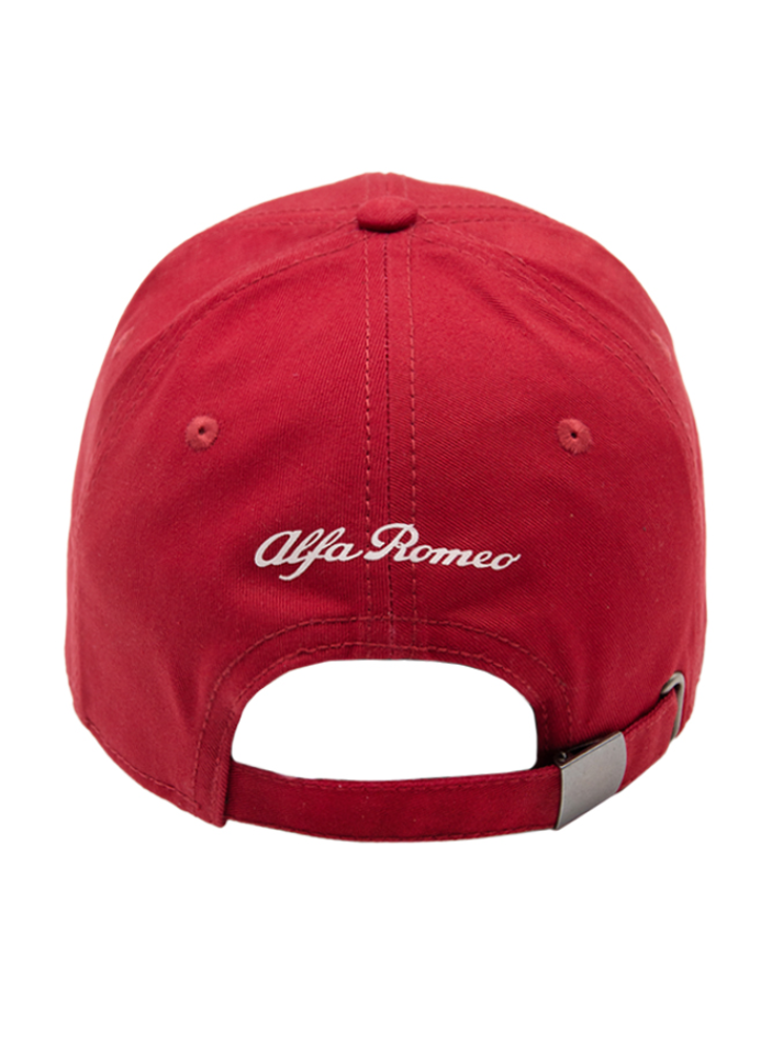 Alfa Romeo Berretto Rosso da uomo con logo grande plastificato-3