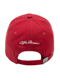 Alfa Romeo Berretto Rosso da uomo con logo grande plastificato-3