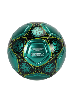 Pallone da calcio Aston Martin Aramco F1 Team Soccer Ball misura #5 green/black-3