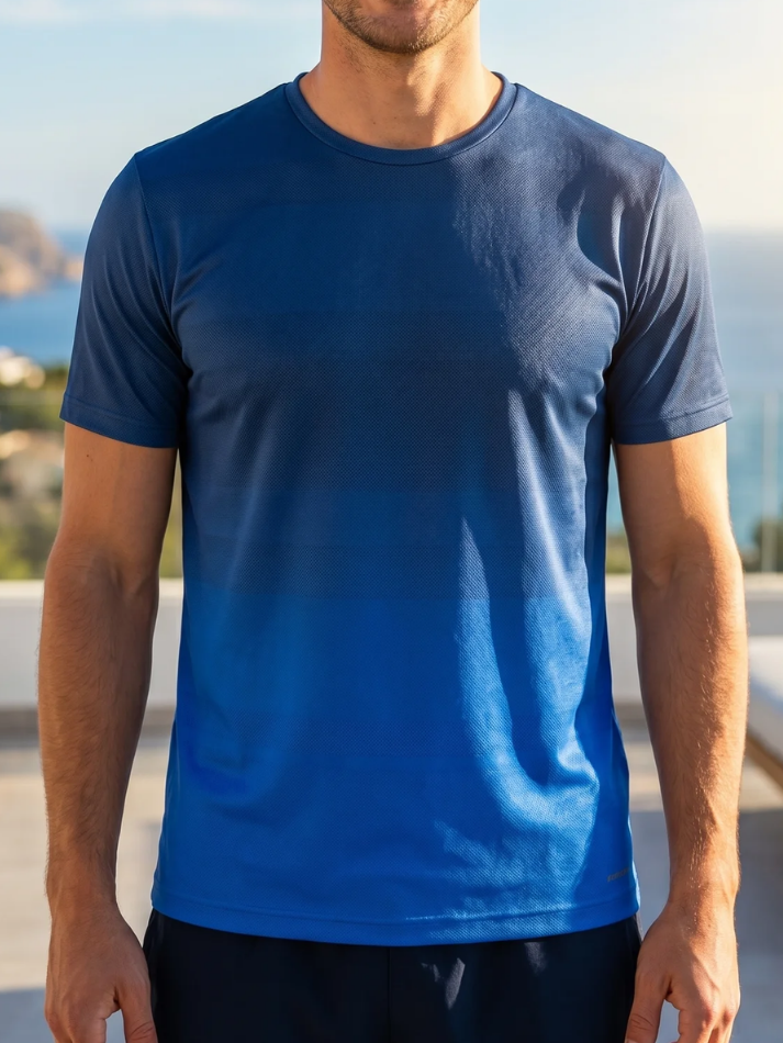 Lamborghini Activewear T-shirt uomo black/blue-1