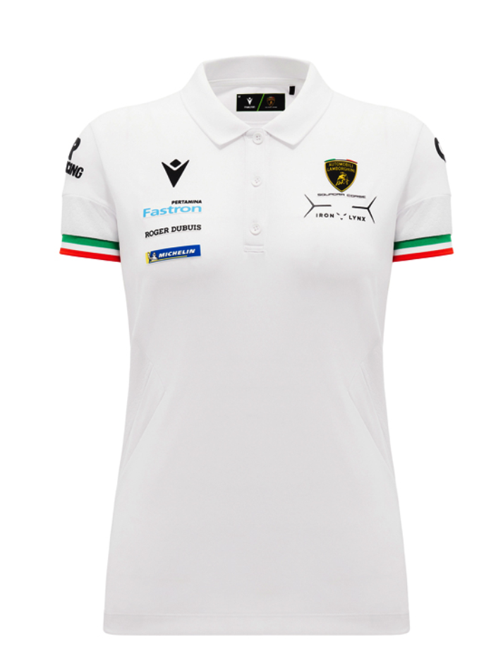 Polo Donna Automobili Lamborghini Squadra Corse LMDH 2024/25 Bianca