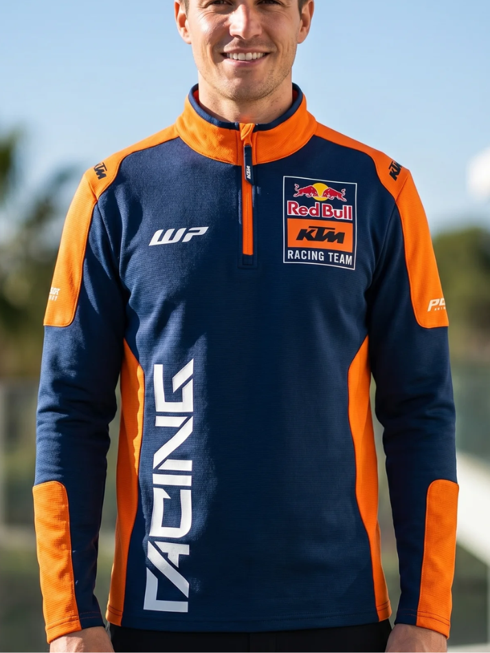 Red Bull KTM Maglia Replica Team con Mezza Zip-1
