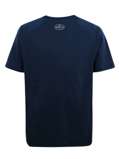 Bugatti T-shirt uomo Blu con logo celeste-3