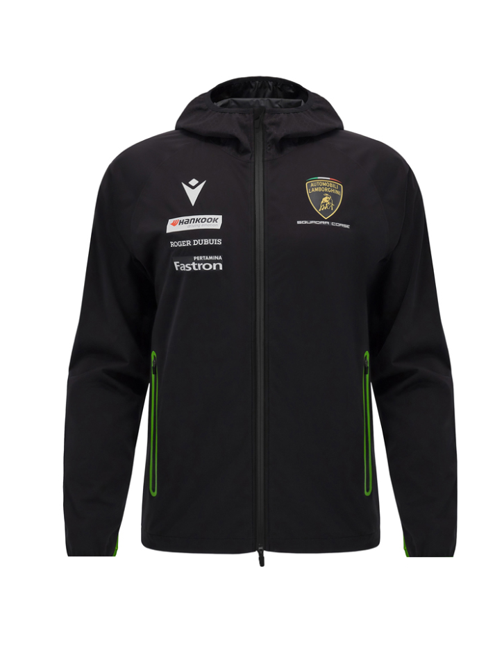 Giacca a Vento Automobili Lamborghini Squadra Corse 2024/25 Nero/Verde