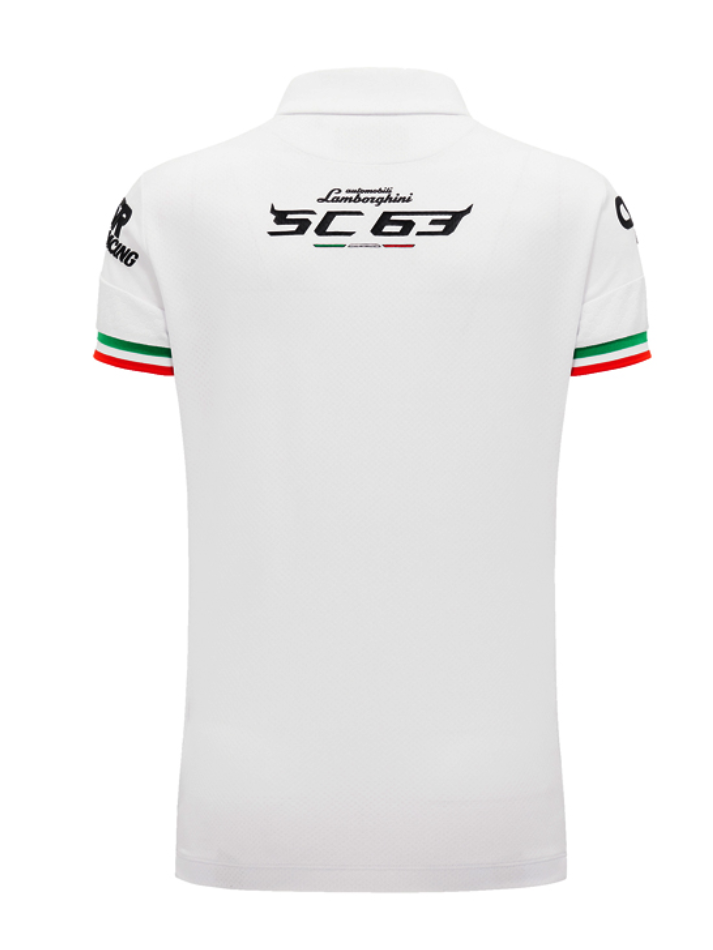 Polo Donna Automobili Lamborghini Squadra Corse LMDH 2024/25 Bianca-3