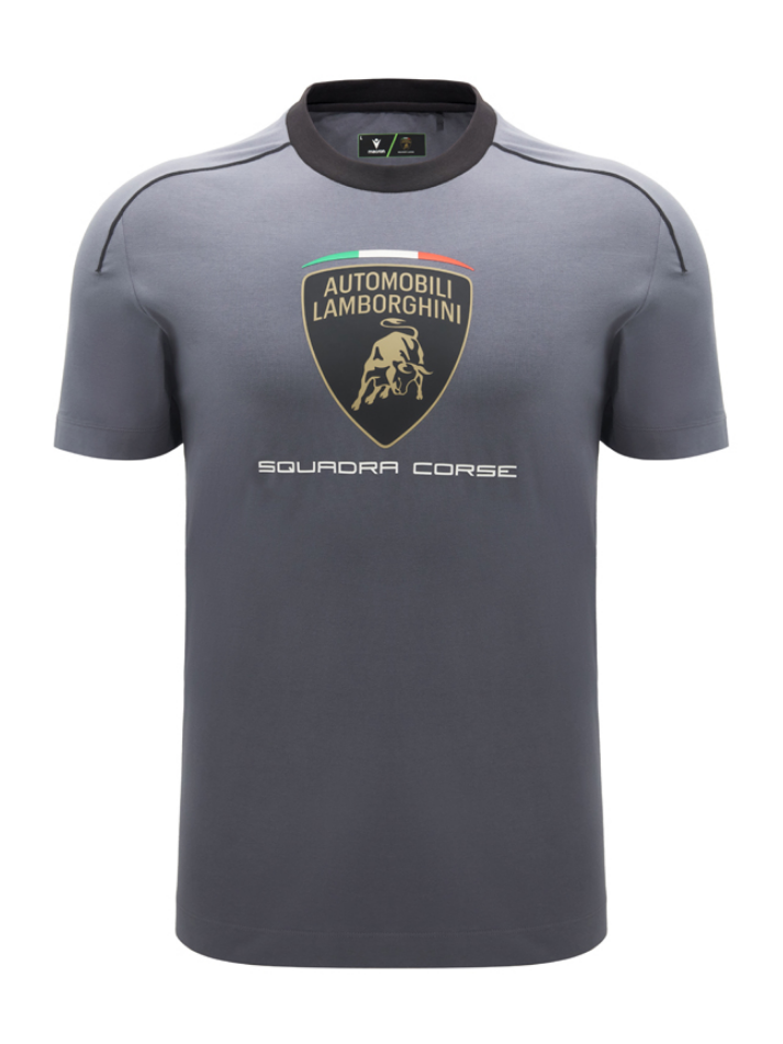 Maglietta Uomo Lamborghini Squadra Corse SPORTSWEAR 2026/27 Grigio