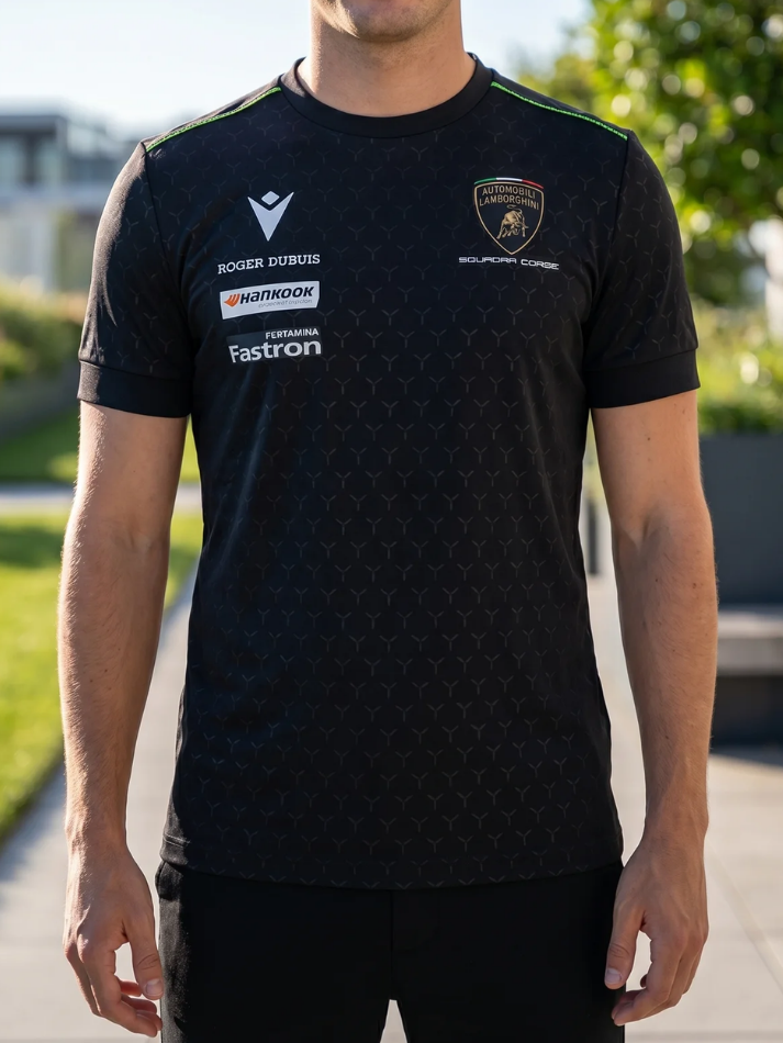 Maglietta Uomo Lamborghini Squadra Corse Super Trofeo 2026/27 Nero-1