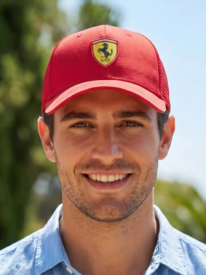 Ferrari Trucker Cappello Uomo Rosso corsa