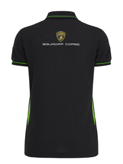 Polo Donna Automobili Lamborghini Squadra Corse 2024/25 Nero/Verde-3