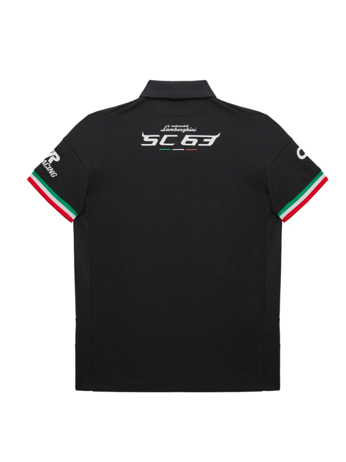 Polo Bambino Automobili Lamborghini Squadra Corse LMDH 2024/25 Nero-3