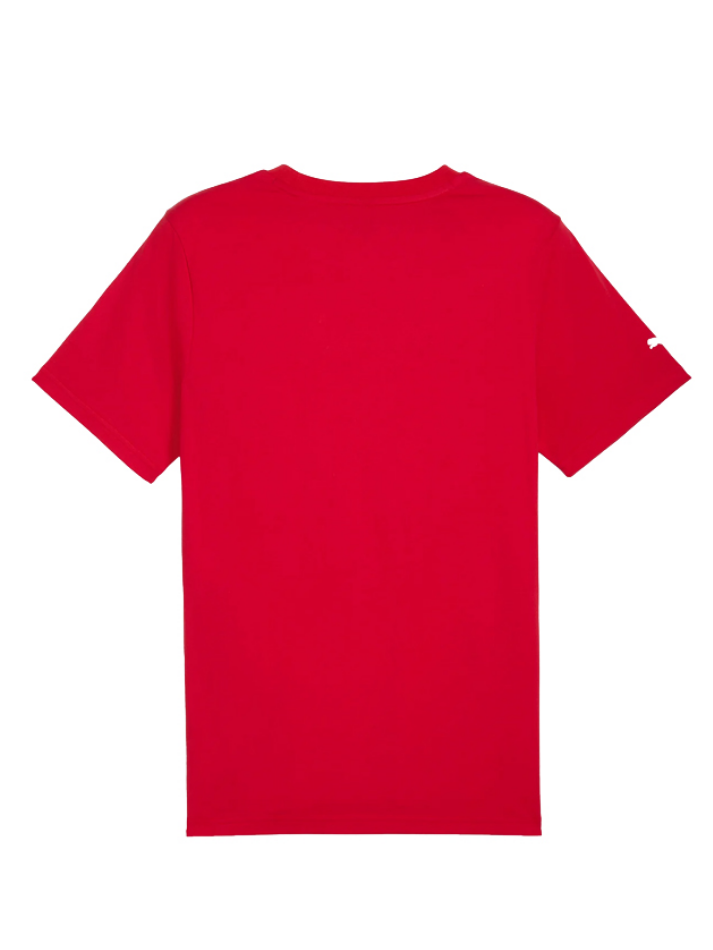 Ferrari t-shirt Race uomo rossa con scudetto argentato-3