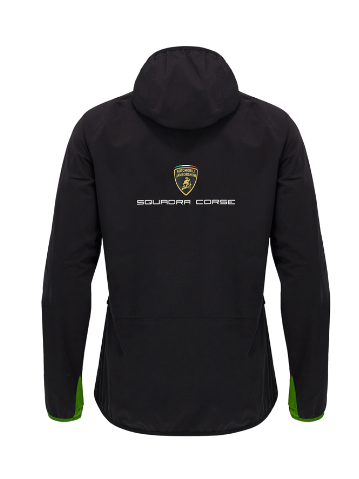 Giacca a Vento Automobili Lamborghini Squadra Corse 2024/25 Nero/Verde-3