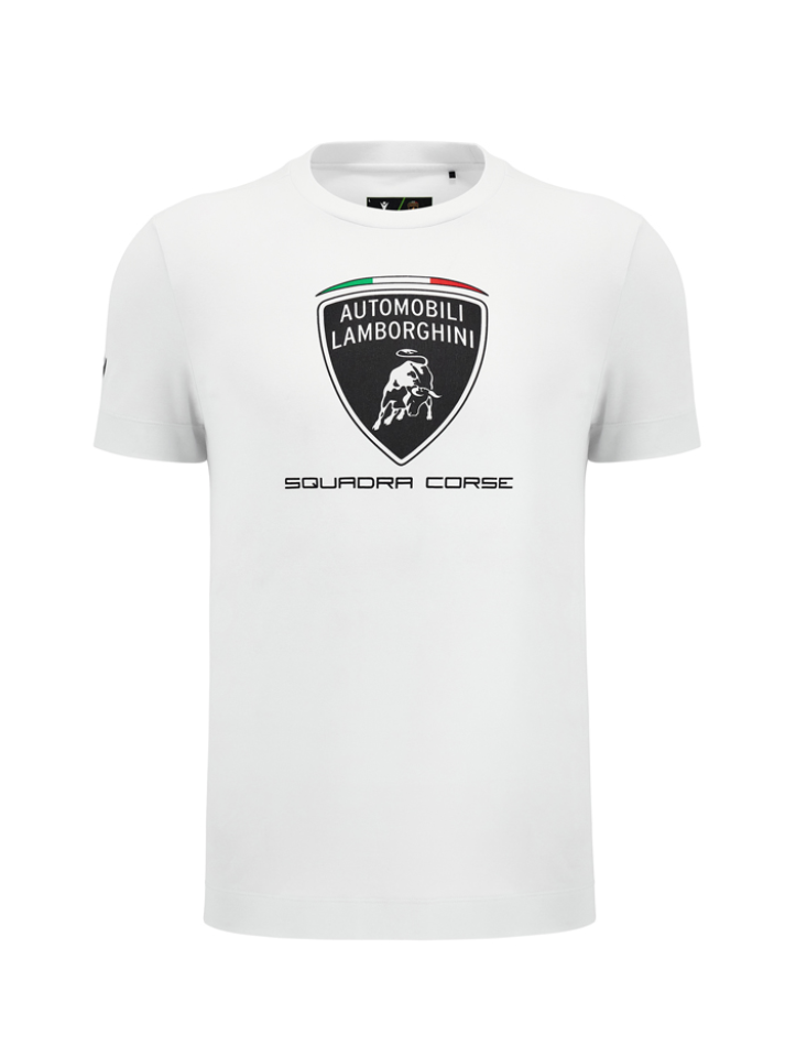 T-shirt Automobili Lamborghini Squadra Corse SPORTSWEAR Bianco
