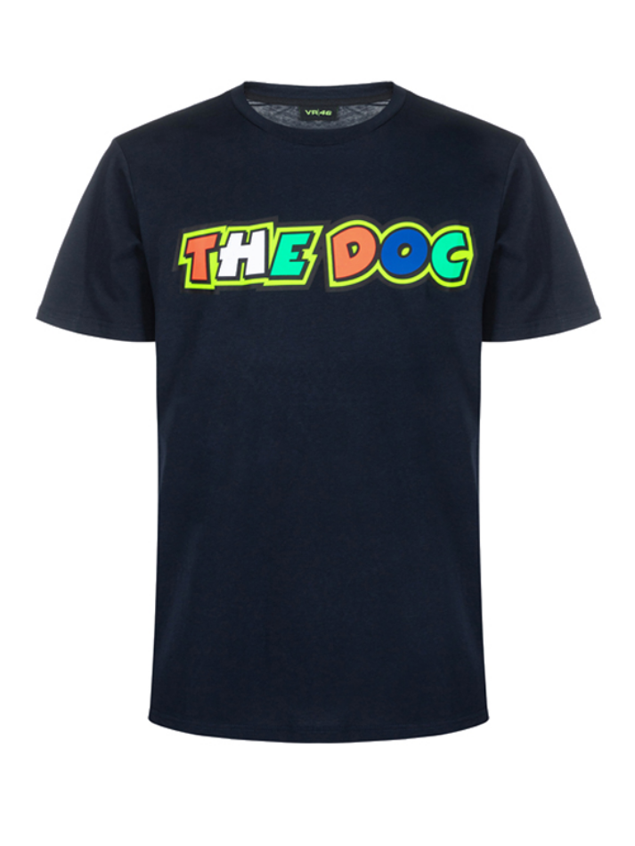 T-shirt da uomo Valentino Rossi Vr46 Blu The Doctor-2