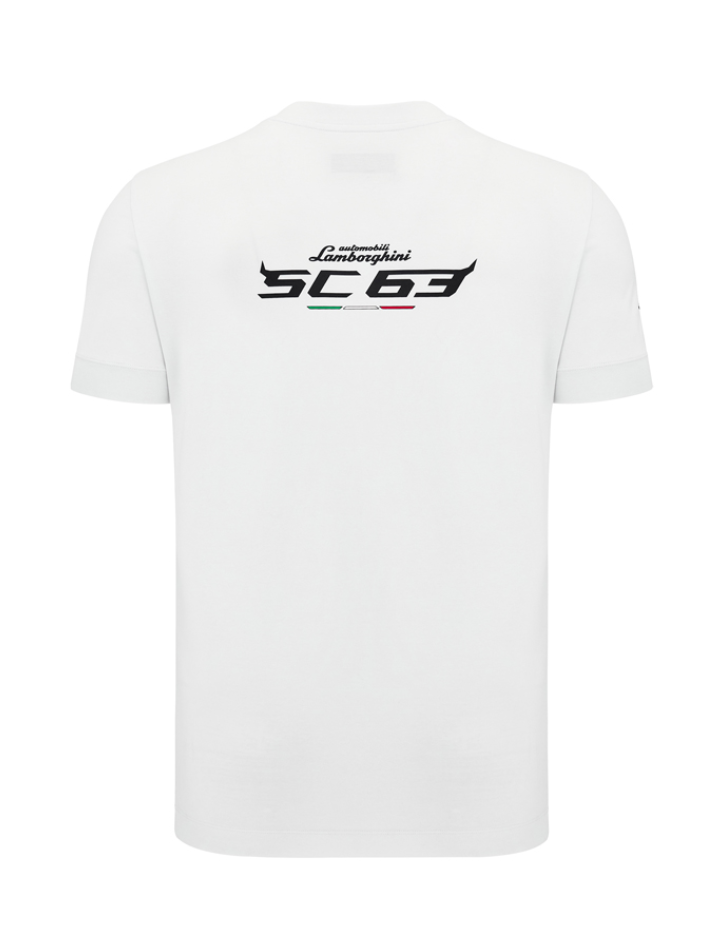 T-shirt Automobili Lamborghini Squadra Corse SPORTSWEAR Bianco-3