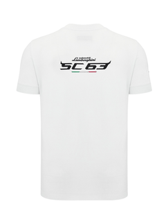 T-shirt Automobili Lamborghini Squadra Corse SPORTSWEAR Bianco-3