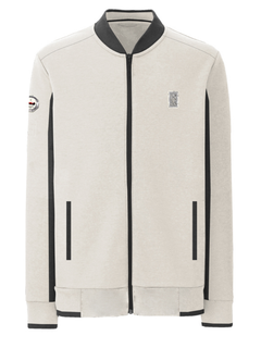 Maserati Polo manica lunga da uomo full zip white-2