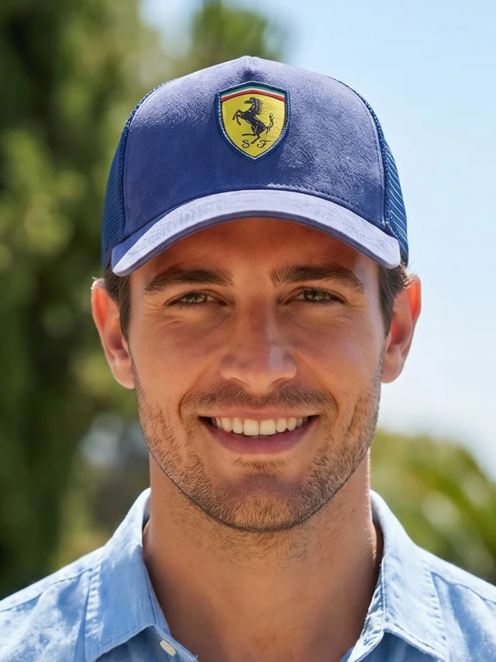 Ferrari Trucker Cappello Uomo Blu
