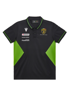 Polo Bambino Automobili Lamborghini Squadra Corse 2024/25 Nero/Verde-2