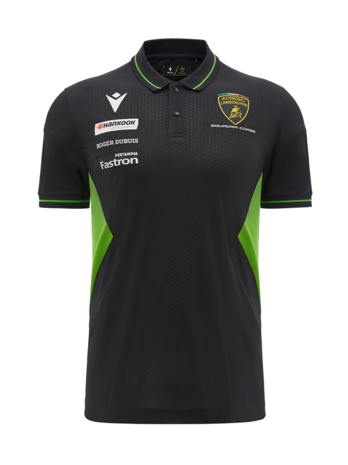 Polo Automobili Lamborghini Squadra Corse 2024/25 Nero/Verde-2