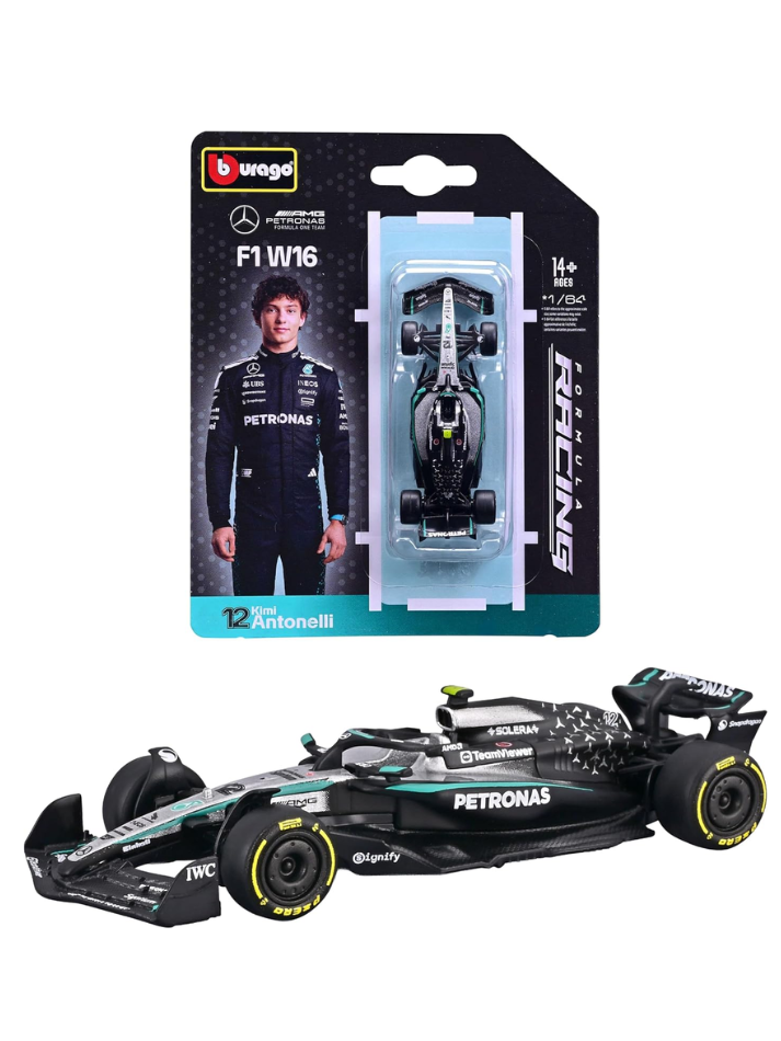 Modellino in scala 1:64 MERCEDES AMG - F1 W16 2025 #12 ANTONELLI-1