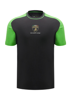 Maglietta Uomo Lamborghini Squadra Corse SPORTSWEAR 2026/27 Nero/Verde-2