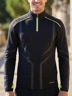 Lamborghini Activewear Sweatshirt uomo black/green-1