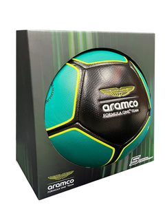 Pallone da calcio Aston Martin Aramco F1 Team Soccer Ball misura #5 green/black-3