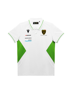 Polo Bambino Automobili Lamborghini Squadra Corse 2024/25 Bianco/Verde-2