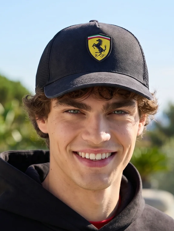Ferrari Trucker Cappello Uomo Nero-1