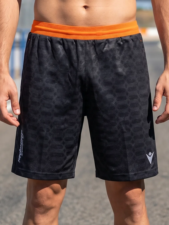 Automobili Lamborghini Ozzie Boston Pantaloncino Corto ACTIVEWEAR 2024/25 Nero/Arancio-1