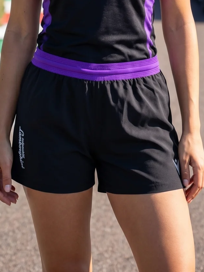 Automobili Lamborghini Donna Jules Pantaloncino Corto ACTIVEWEAR 2024/25 Nero/Viola