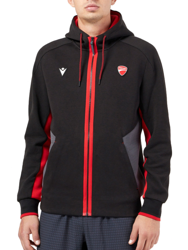 Ducati – Felpa Uomo Nero/Rosso-4