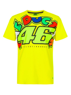T-shirt da uomo Valentino Rossi Vr46 Yellow The Doctor-2
