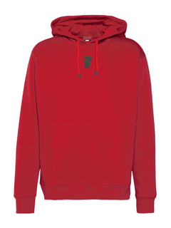 Felpa con cappuccio da uomo Alfa Romeo Rossa/Nera con logo-5