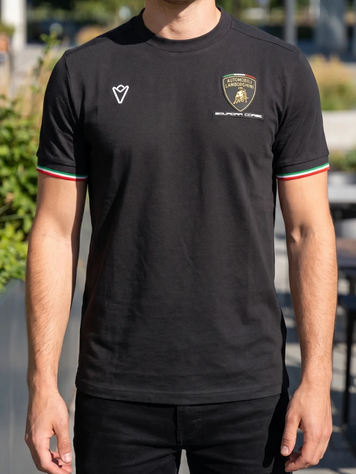 Maglietta Uomo Lamborghini Squadra Corse SPORTSWEAR 2026/27 Nero-1