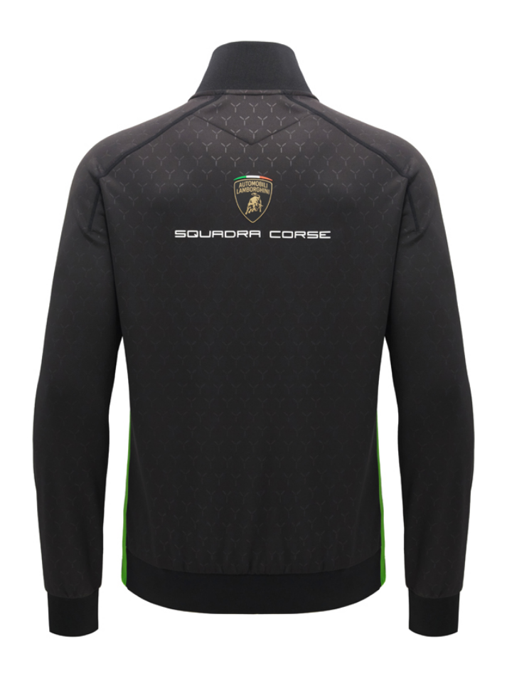 Felpa Zip Uomo Lamborghini Squadra Corse Super Trofeo 2026/27 Nero/Verde-3