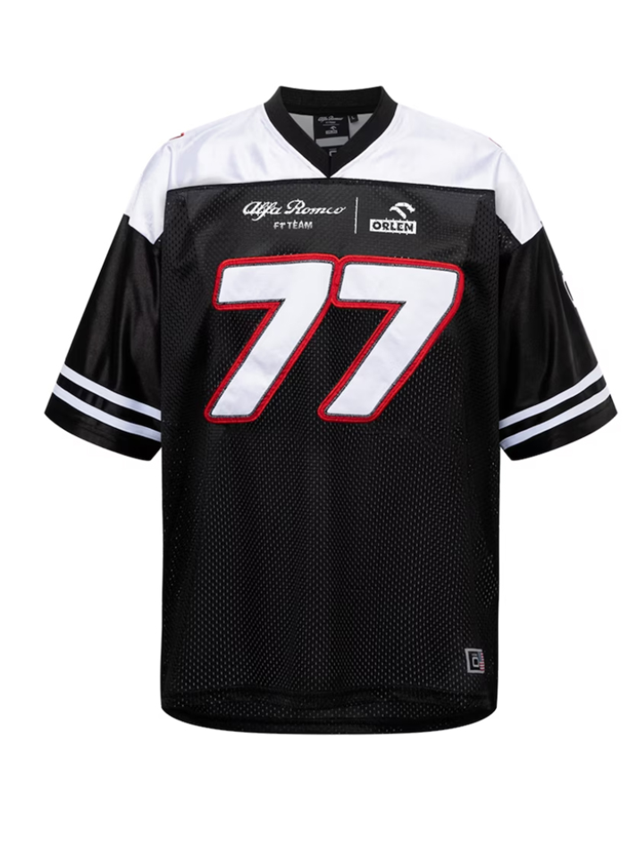 Alfa Romeo F1 Team ALFA ROMEO T-SHIRT COLLEZIONE AMERICAN FOOTBALL JERSEY BOTTAS-4