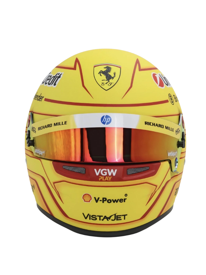 Casco Formula 1 in scala 1:2 Replica Scuderia Ferrari  Lewis Hamilton F1 2025-1