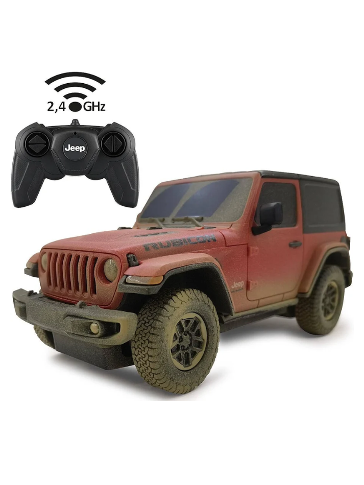 Macchina telecomandata RASTAR in scala 1:24 JEEP WRANGLER RUBICON MUDDY VERSION