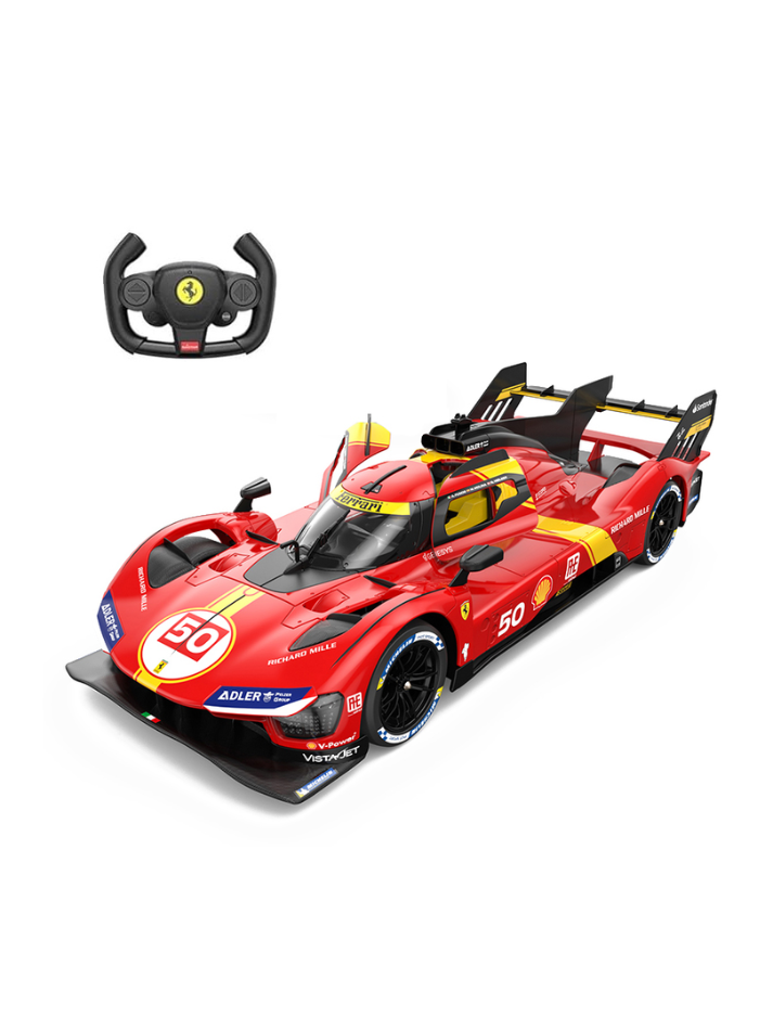 Macchina telecomandata Rastar - R/C control in scala 1:14 FERRARI  499P LE MANS red-1