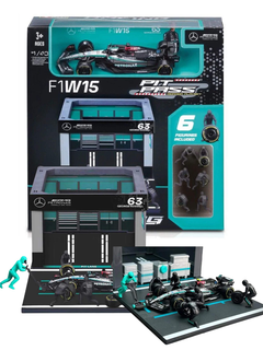 Modellino Box garage 1:43 MERCEDES AMG  - F1 W15 GARAGE BOX#63 RUSSELL-1