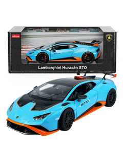 Modellino auto 1:18 LAMBORGHINI HURACAN STO  blue exclusive model-1