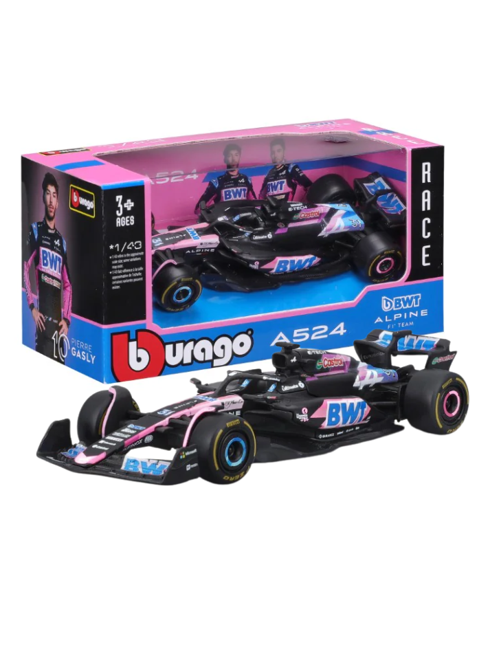 1 Modellino auto Burago in scala 143 BWT ALPINE - F1 A524 2024 #31 OCON
