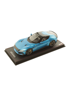 Modellino auto in scala 1:18 FERRARI 12 CILINDRI BLU CORSA-1