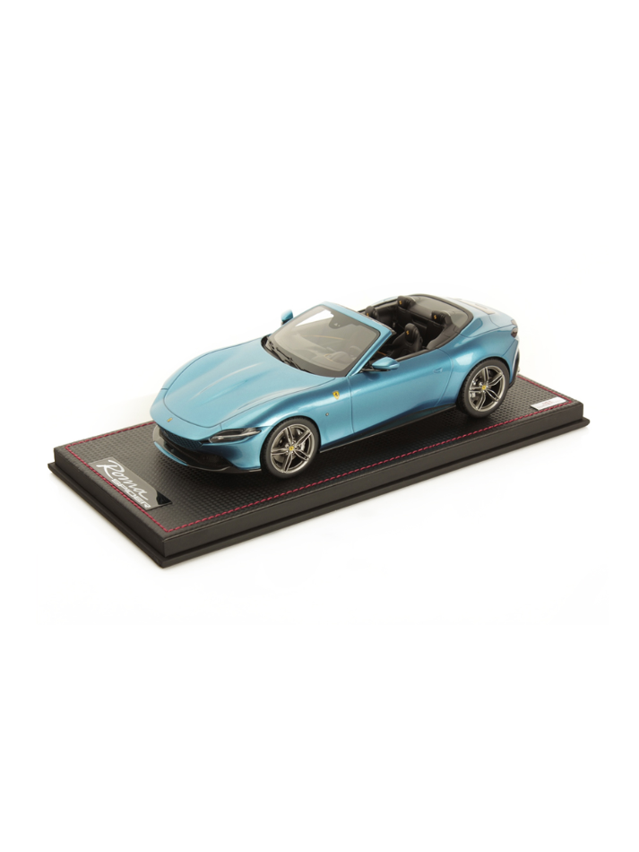 Modellino auto in scala 1:18 FERRARI ROMA SPIDER BLU CORSA LIMITED EDITION-1